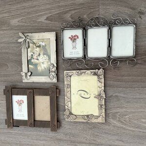 Metal picture frames - lot of 4